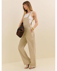 Reformation - Arlo Denim Overalls - Lyst