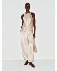 Reformation - Saskia Silk Top 0 - Lyst