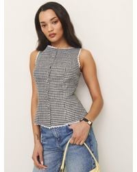 Reformation - Amela Linen Top 0 - Lyst