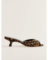 Reformation - Winnie Peep Toe Heeled Mule - Lyst