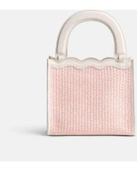 Reformation - Emma Mini Bag Powder Raffia - Lyst