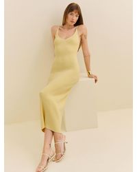 Reformation - Dahlia Cotton Sweater Dress - Lyst