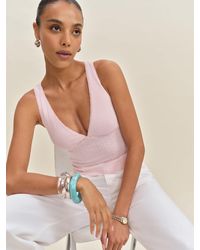Reformation - Rue Pointelle Knit Top - Lyst