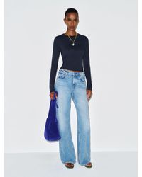 Reformation - Fitted Long-Sleeve Crew Neck Tee - Lyst