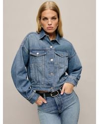 Reformation - Rhodes Lived-In Denim Jacket - Lyst