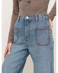 Reformation - Cary Stretch High Rise Slouchy Wide Leg Jeans - Lyst