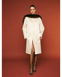 Reformation - Stella Satin Coat - Lyst