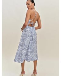 Reformation - Yuliy Linen Dress - Lyst