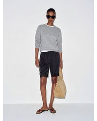 Reformation - Clara Silk Bermuda Short - Lyst