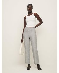 Reformation - Remi Cropped Linen Pant - Lyst