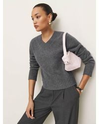 Reformation - Dulce Cashmere V-Neck Sweater - Lyst