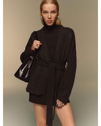 Reformation - Meg Wrap Sweater Coat - Lyst