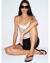 Reformation - Amelia Flat Thong Eel - Lyst