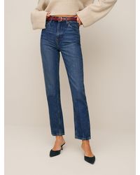 Reformation - Liza Ultra High Rise Straight Jeans - Lyst