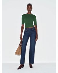 Reformation - Santino Knit Top Evergreen - Lyst