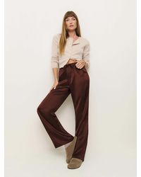 Reformation - Olina Silk Pant - Lyst