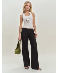 Reformation - Vida Linen Low Rise Pant - Lyst