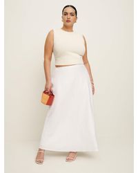 Reformation - Layla Linen Skirt Es - Lyst