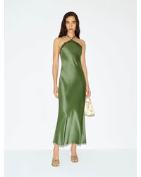 Reformation - Aara Silk Dress Jade - Lyst