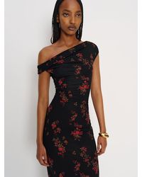 Reformation Milo Knit Dress in Natural | Lyst
