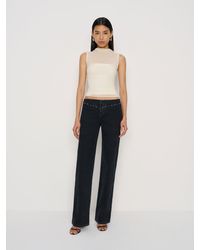 Reformation - Rayla Super Stretch Low Rise Straight Jeans Denim - Lyst