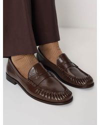 Reformation - Francine Ruched Loafer 5 - Lyst