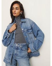 Reformation - Brooks Oversized Denim Jacket - Lyst