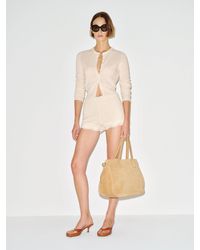 Reformation - Donya Cotton Crochet Shorts - Lyst