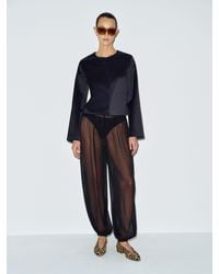 Reformation - Stella Cropped Satin Jacket - Lyst