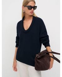 Reformation - Jonie Cashmere Oversized Scoop Neck - Lyst