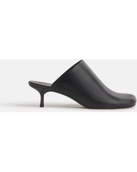 Reformation - Phadra Heeled Mule Leather 5 - Lyst