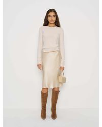 Reformation - Layla Silk Knee Length Skirt 10 - Lyst