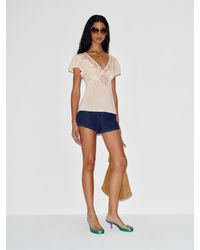 Reformation - Zella Top Lace 0 - Lyst