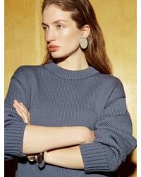 Reformation - Cove Cotton Oversized Crew Sweater - Lyst