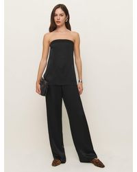Reformation - Alleia Satin Two Piece Crinkle 6 - Lyst
