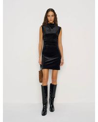 Reformation - Alden Knit Dress Velvet - Lyst