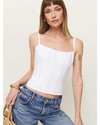 Reformation - Hattie Linen Top 6 - Lyst