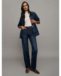 Reformation - Mid-Rise Straight-Leg Jeans - Lyst