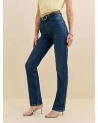 Reformation - Jax Stretch High Rise Straight Jeans - Lyst