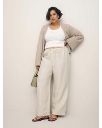 Reformation - Olina Linen Pant Es - Lyst