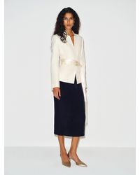 Reformation - Helen Velvet Skirt 0 - Lyst