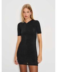 Reformation Micah Knit Dress in Black | Lyst
