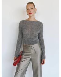 Reformation - Soren Sheer Alpaca Sweater Top - Lyst