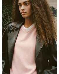Reformation - Sydney Regenerative Wool V-Neck Sweater - Lyst