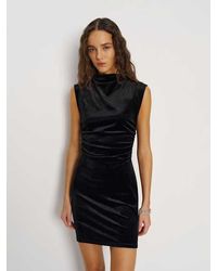 Reformation Donya Velvet Dress in Brown | Lyst