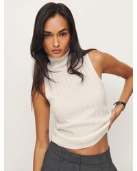 Reformation - Rowyn Cashmere Turtleneck Tank - Lyst