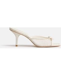 Reformation - Clementine Heeled Mule Sandal Lace 5 - Lyst