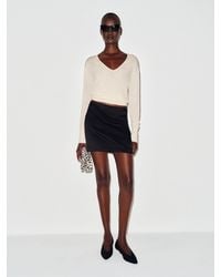 Reformation - Micah V-Neck Sweater Top - Lyst