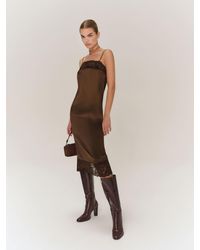 Reformation - Mackenzie Silk Dress - Lyst