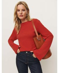 Reformation - Flared Sleeve Knit Top - Lyst